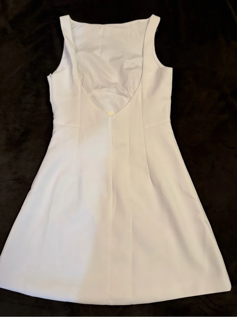 Peppermayo Lulita Mini Dress White High Neck Low Back Size US 0, XXS, New - Picture 3 of 8